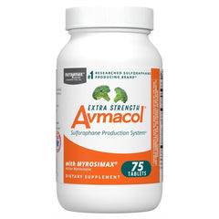 Nutramax Avmacol extra-strength bottle close-up highlighting detox support potential