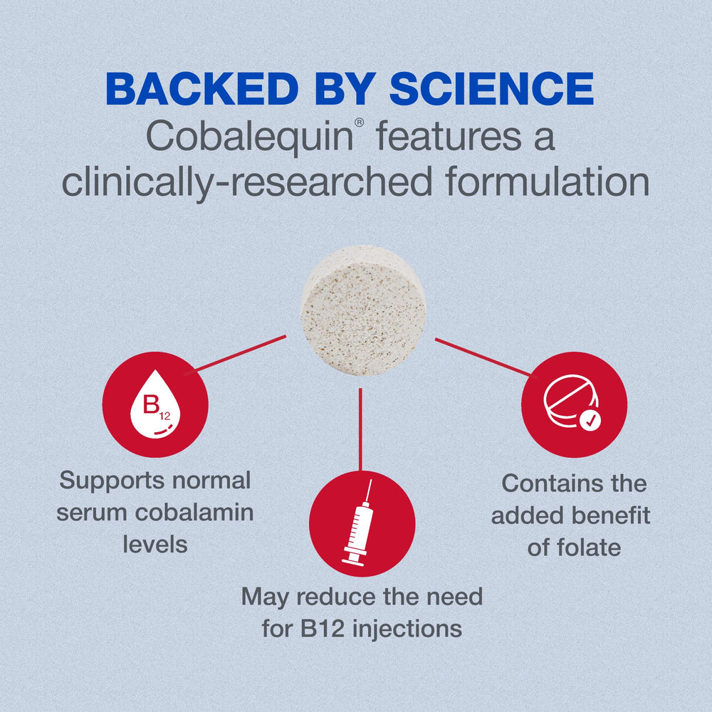 Hand holding Cobalequin tablets for easy serving to dogs.