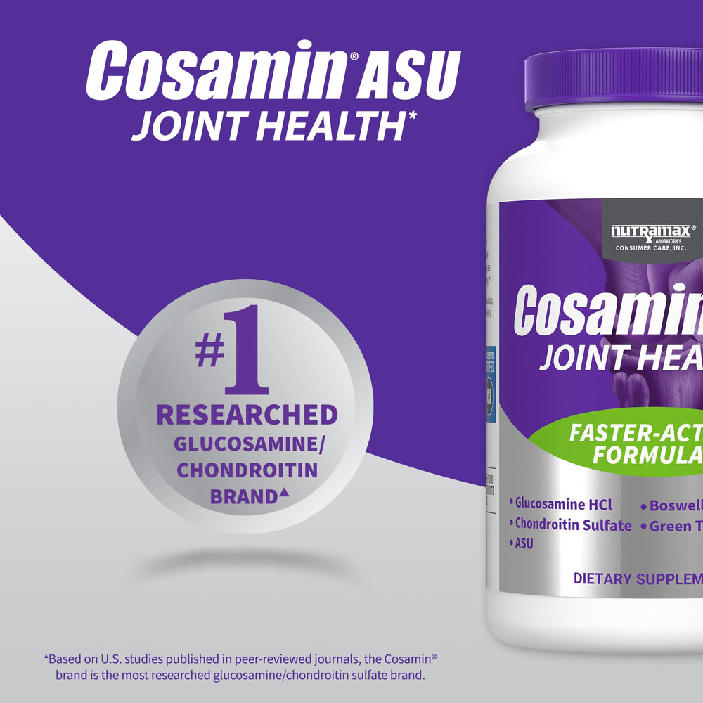 Nutramax Cosamin ASU ASU ingredient panel close-up