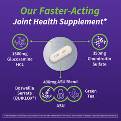 Nutramax Cosamin ASU glucosamine ingredient detail on label