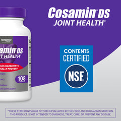 Nutramax Cosamin DS box back with directions for use.