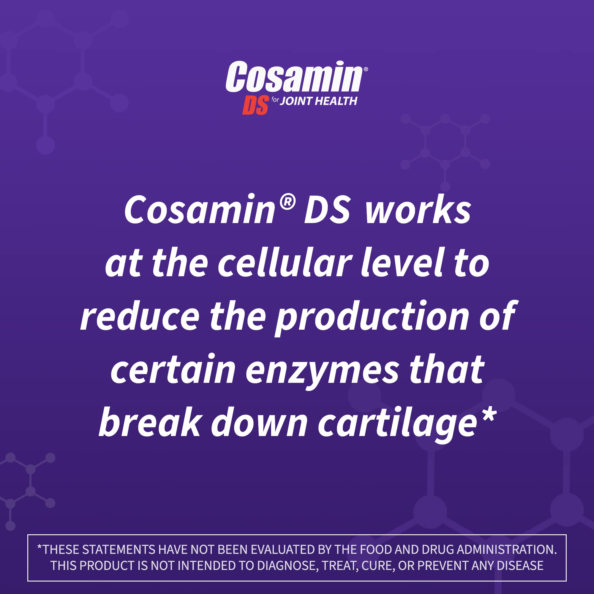 Cosamin DS capsules in hand highlighting convenient daily intake