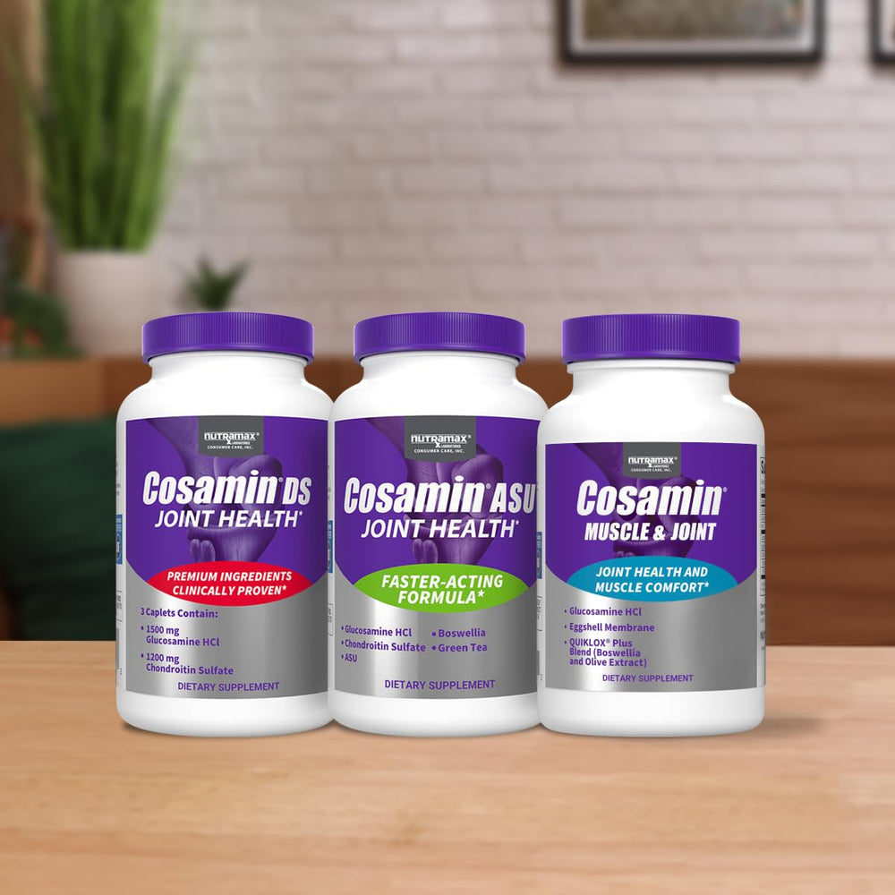 Nutramax Cosamin DS instruction insert highlights daily usage guidance.
