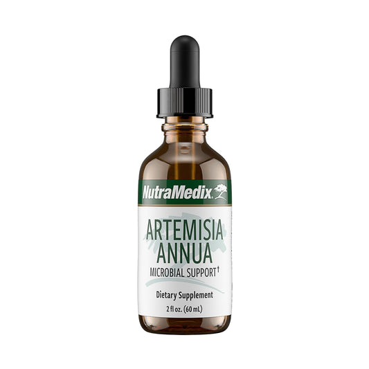 NutraMedix Artemisia Annua bottle label shows purity and quality testing