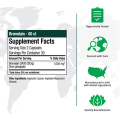 NutraMedix bromelain from pineapple stem extract highlighting natural enzymes