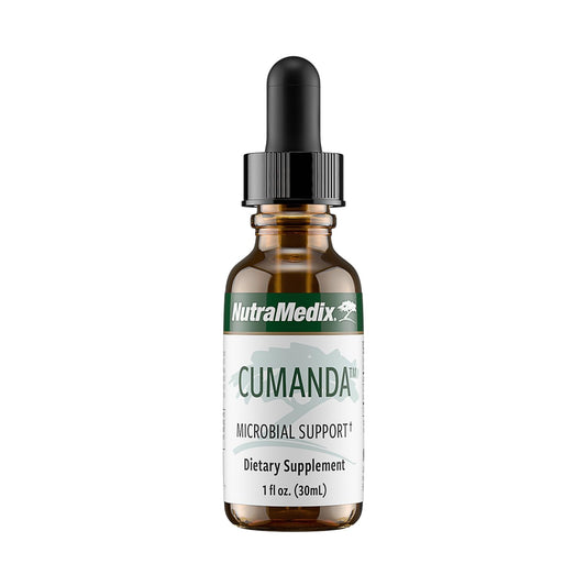 NutraMedix Cumanda bottle ready for daily immune and digestive support.