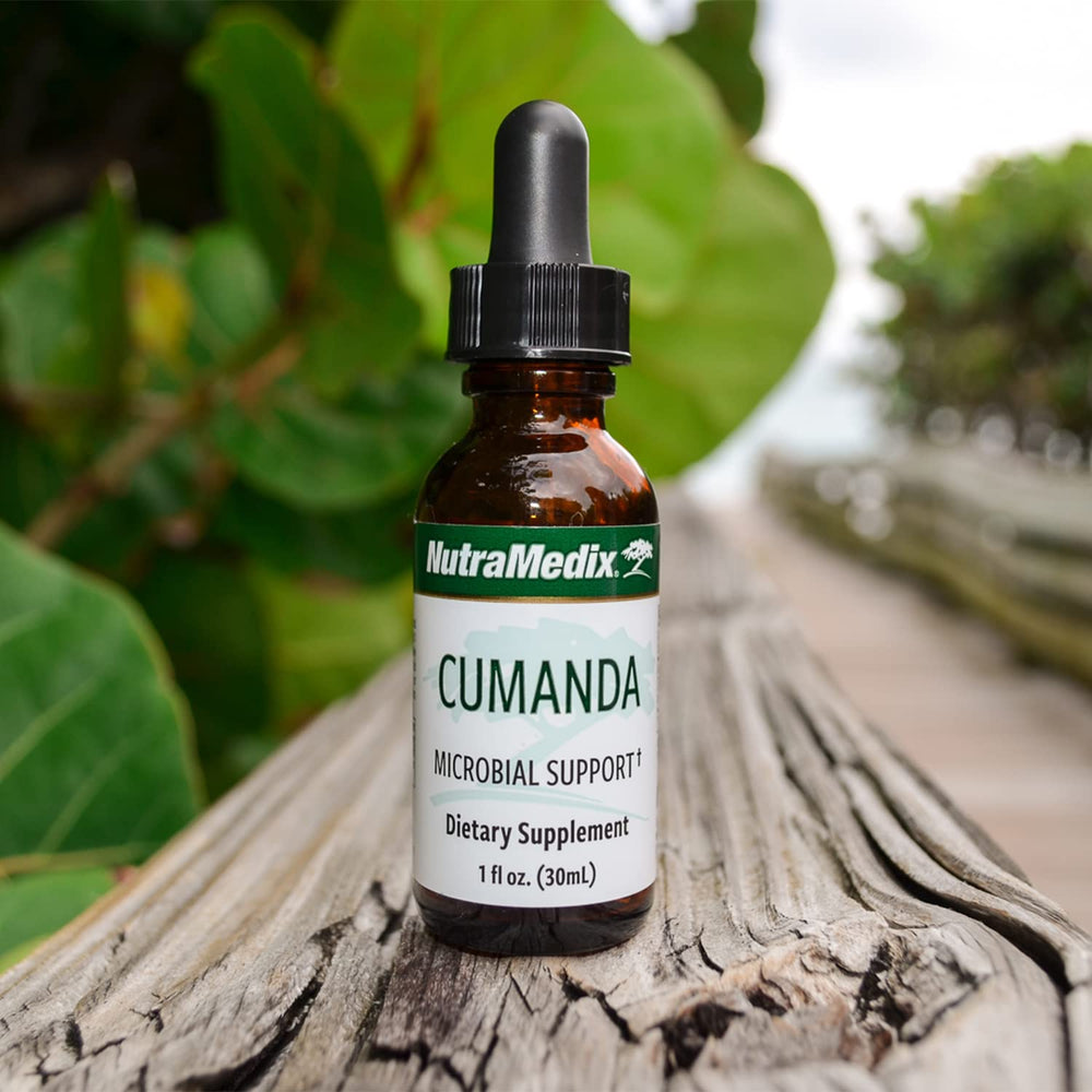 NutraMedix Cumanda bottle in a daily wellness routine setting.