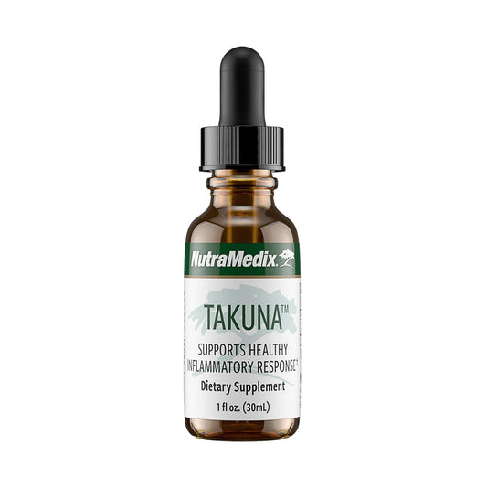 NutraMedix Immune Takuna bottle pour showing easy daily dosing for wellness support
