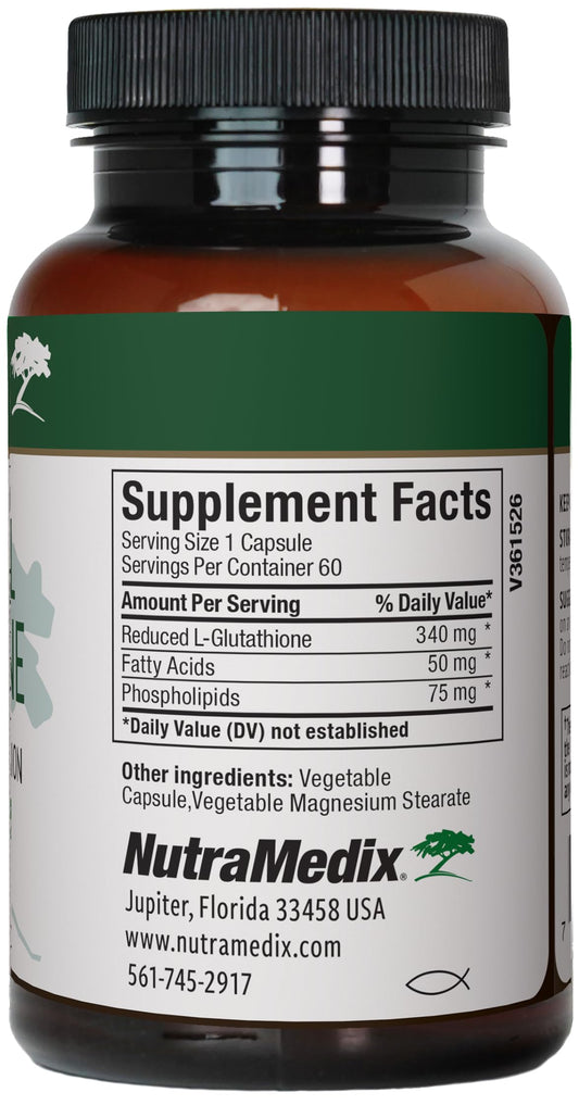 NutraMedix Liposomal Glutathione pour demonstrates convenient intake during daily routine.