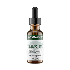 NutraMedix Mapalo bottle on a clean surface highlighting natural detox support.