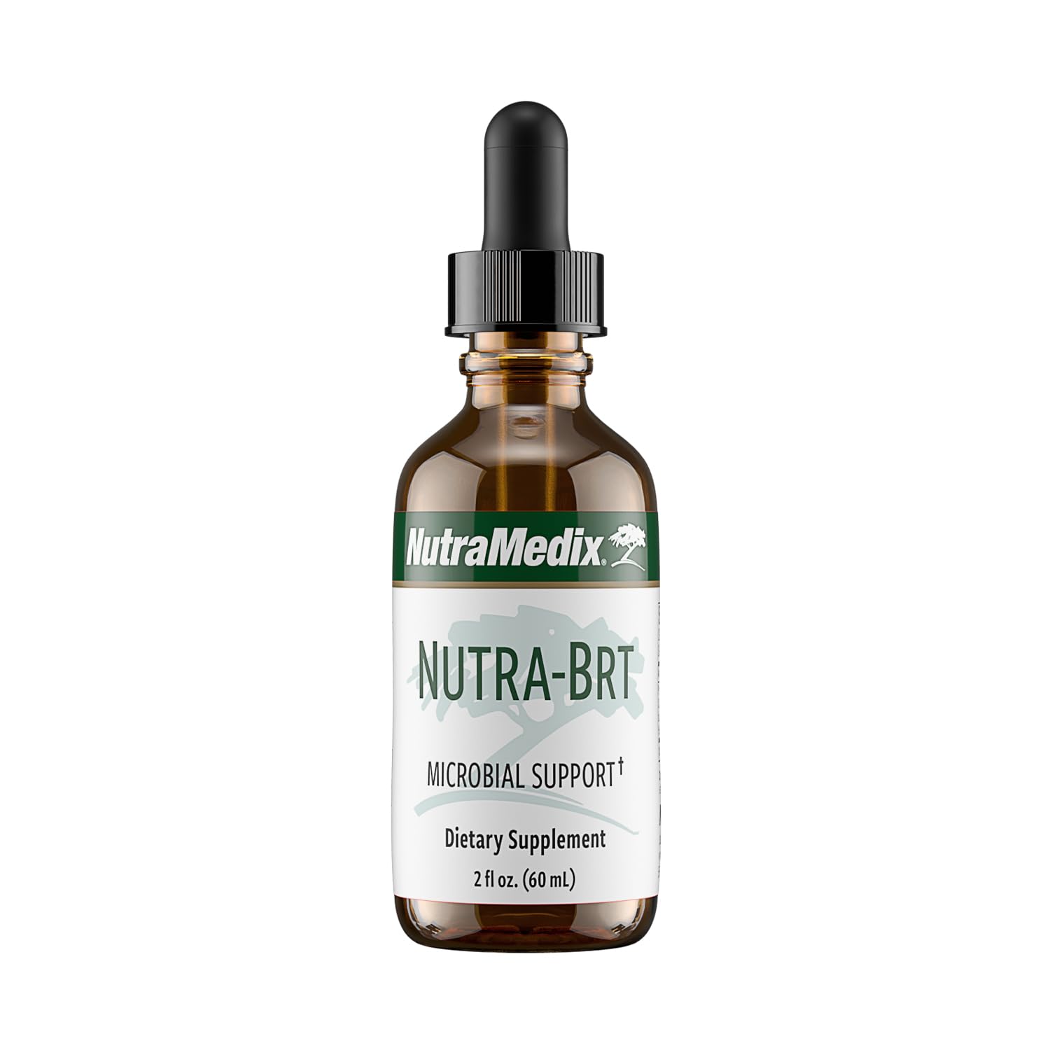Nutra BRT bottle pour for easy dosing and herbal support.