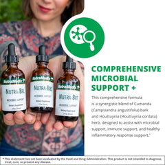NutraMedix Nutra-BRT with houttuynia leaf close-up for immune support botanicals.