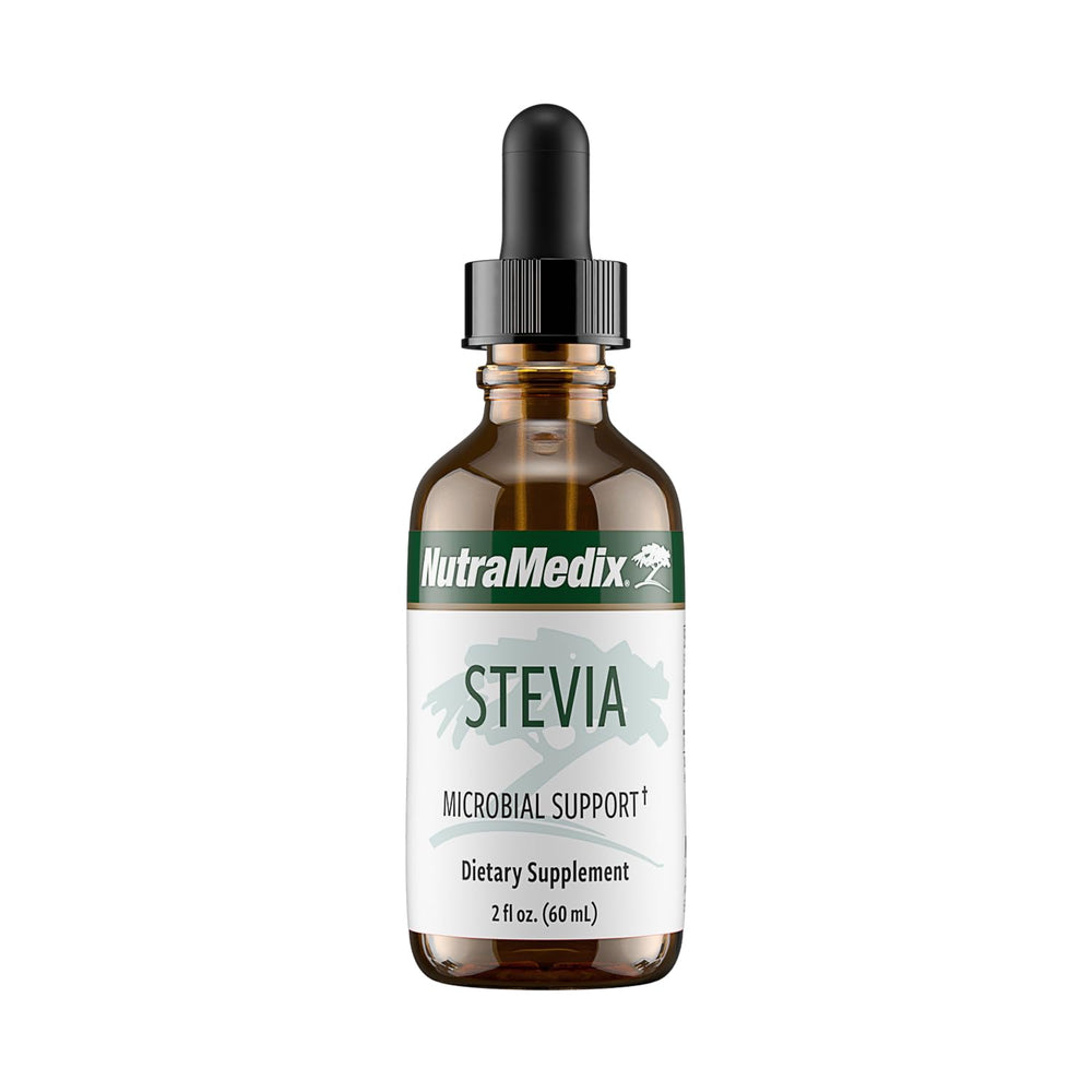 NutraMedix Sweet Leaf Stevia Liquid Drops bottle for sugar-free sweetness.