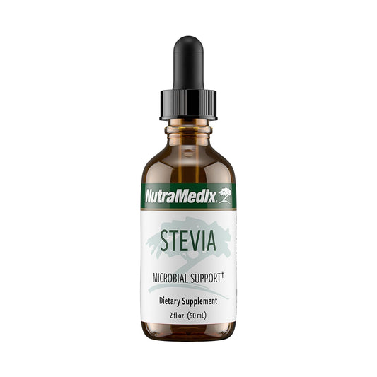 NutraMedix Sweet Leaf Stevia Liquid Drops bottle for sugar-free sweetness.