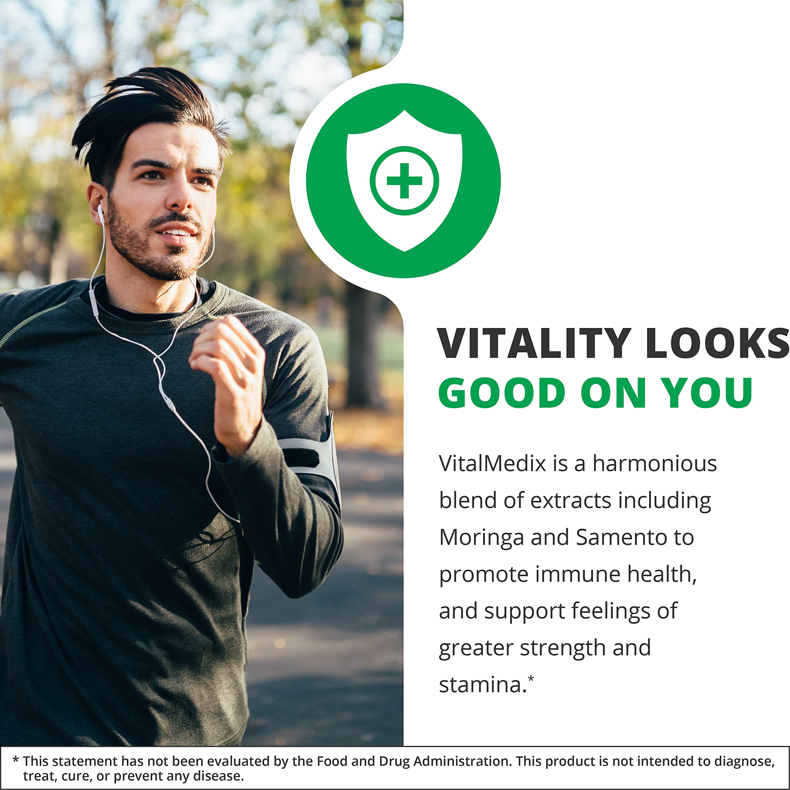 NutraMedix VitalMedix moringa leaf close-up emphasizing nutrient-rich content.