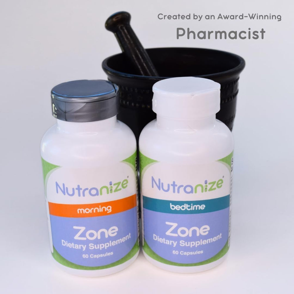Nutranize Zone 30-day supply packaging simplifies daily tracking.