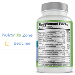 Nutranize Zone morning capsules with methylfolate and B vitamins for energy.