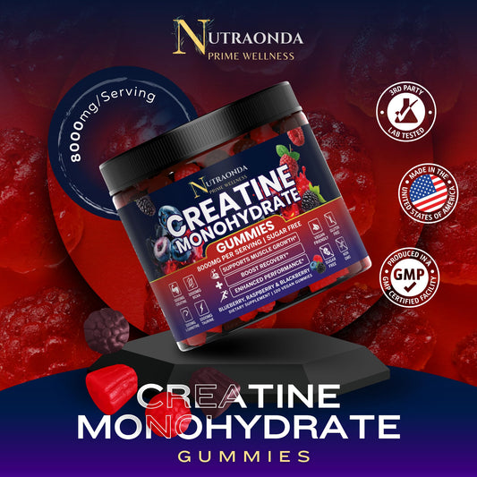 Nutraonda gummies closeup showing soft texture for pre-workout use