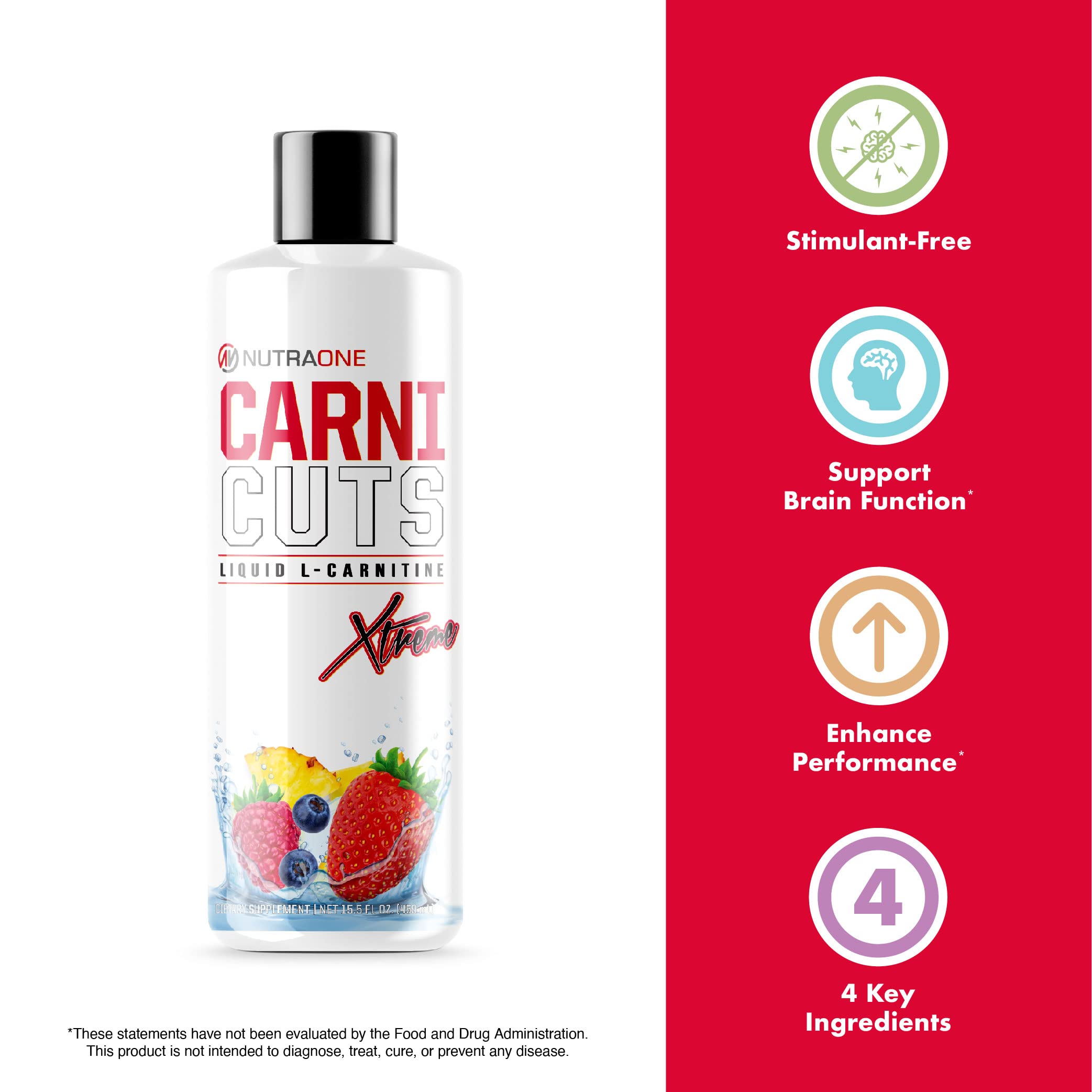 NutraOne CarniCuts Xtreme Pineapple bottle on gym mat ready for training