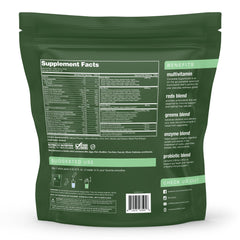 NutraOne Complete SuperFoods container shows greens and reds blend for daily nutrition