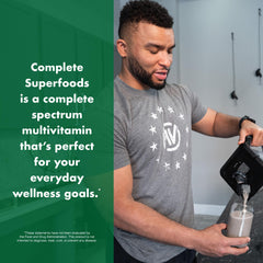 NutraOne Complete Superfoods daily vitamin spectrum for broad nutrient coverage.