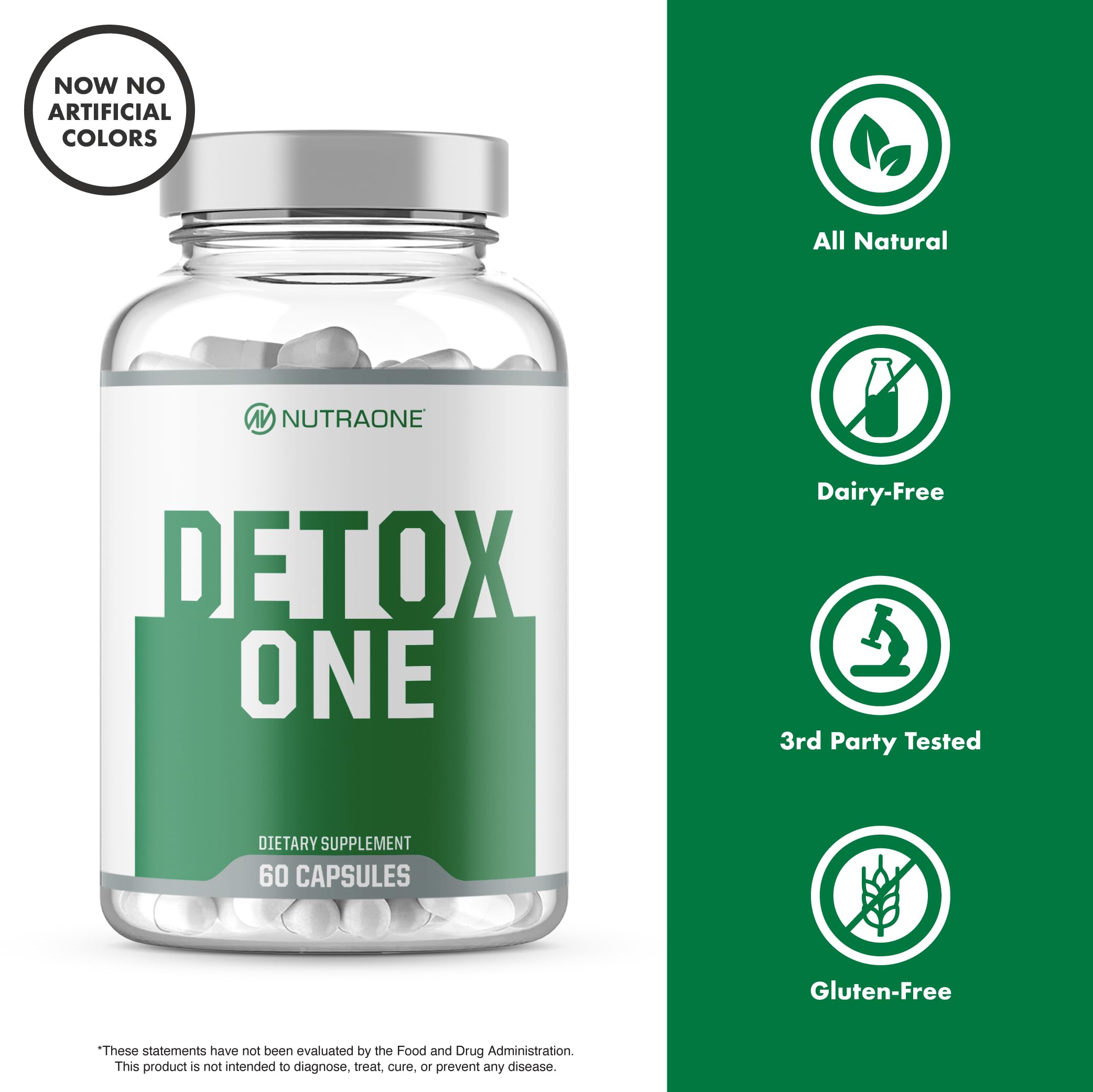 Bottle and capsules ready for a daily cleanse routine.