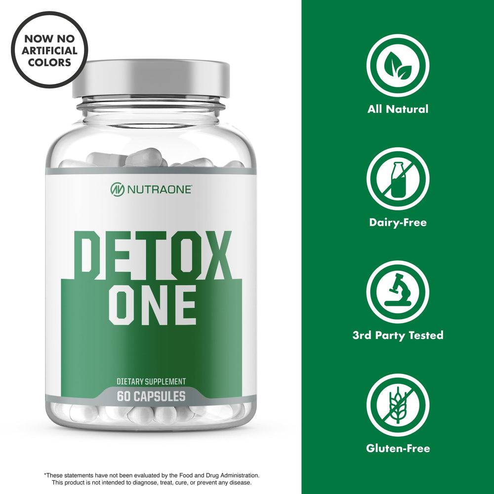 Bottle and capsules ready for a daily cleanse routine.