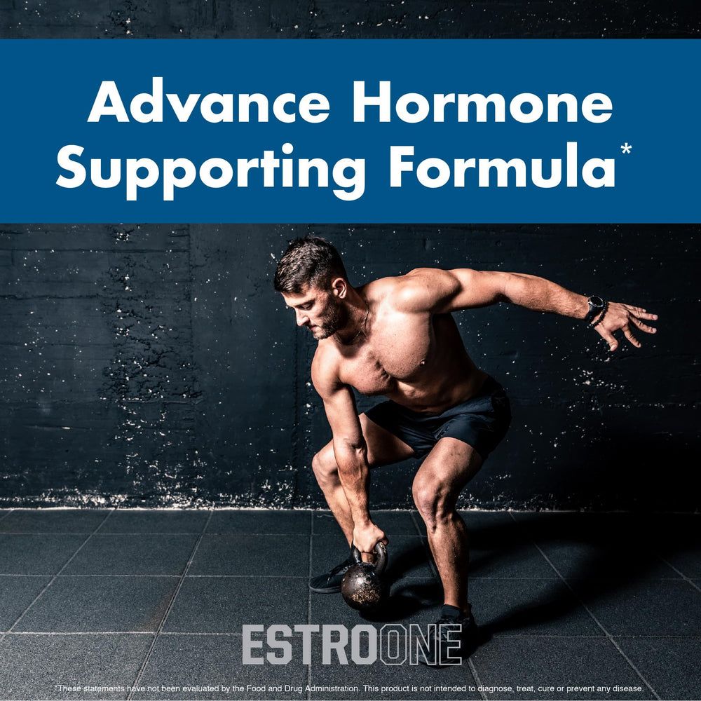 NutraOne EstroOne in-hand with training gear signals active lifestyle.