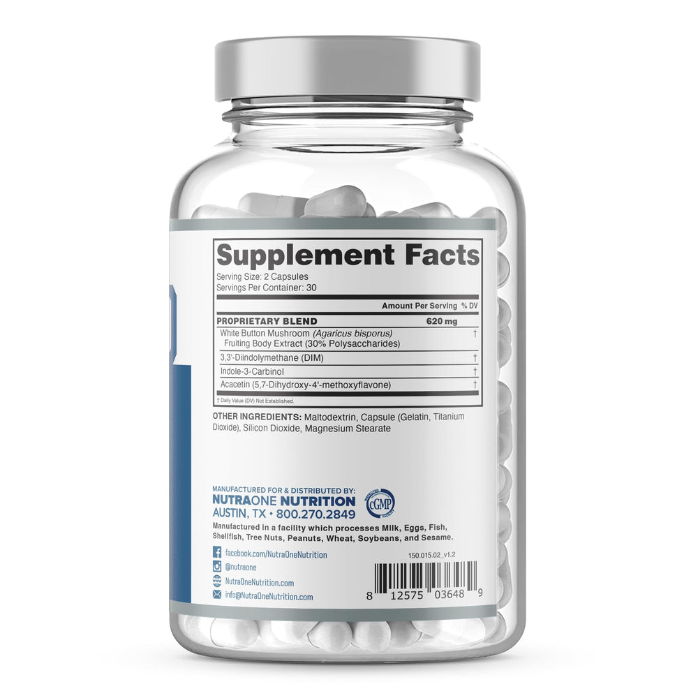 NutraOne EstroOne ingredients list emphasizes key compounds for balance.