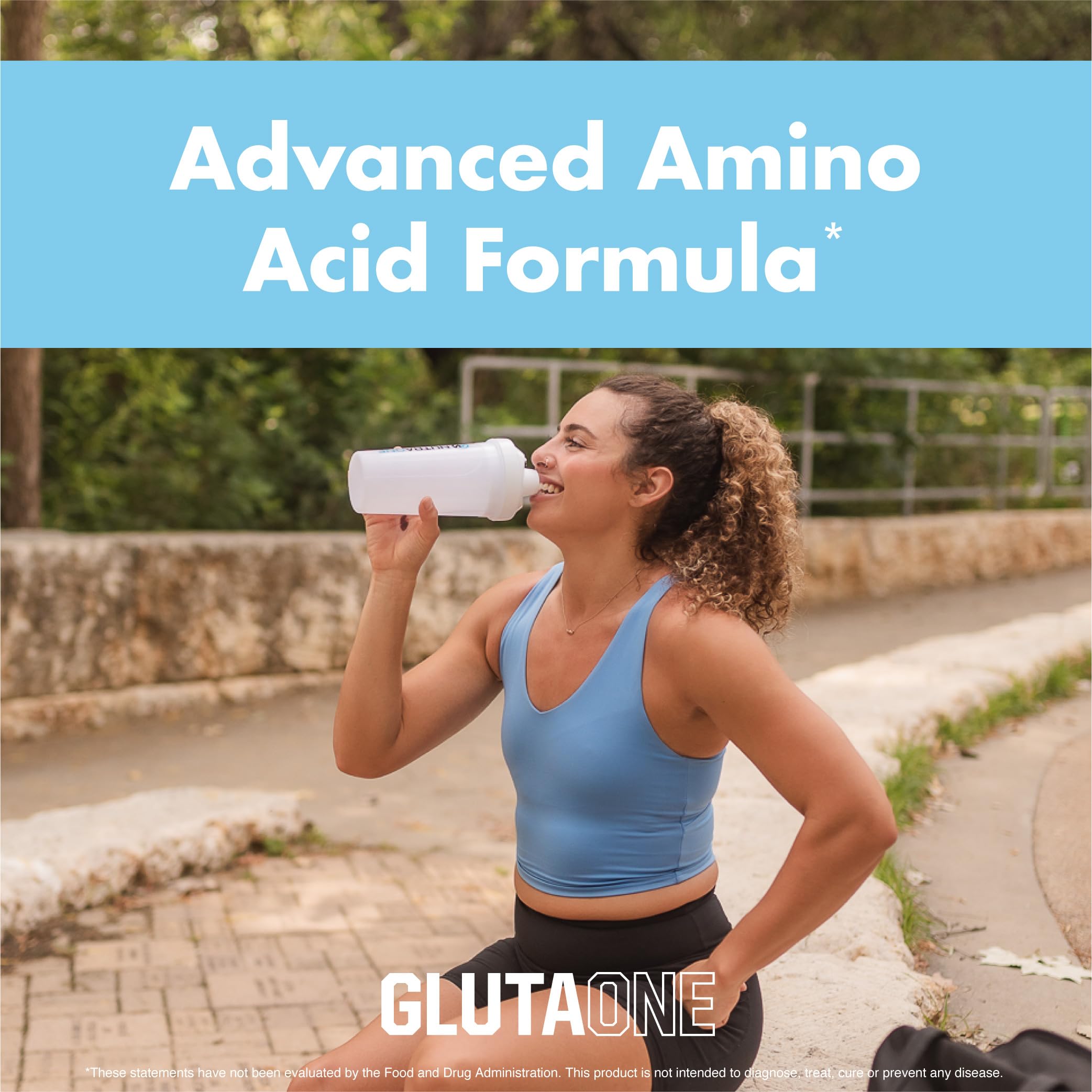 NutraOne GlutaOne immune-health visual suggests holistic support during training