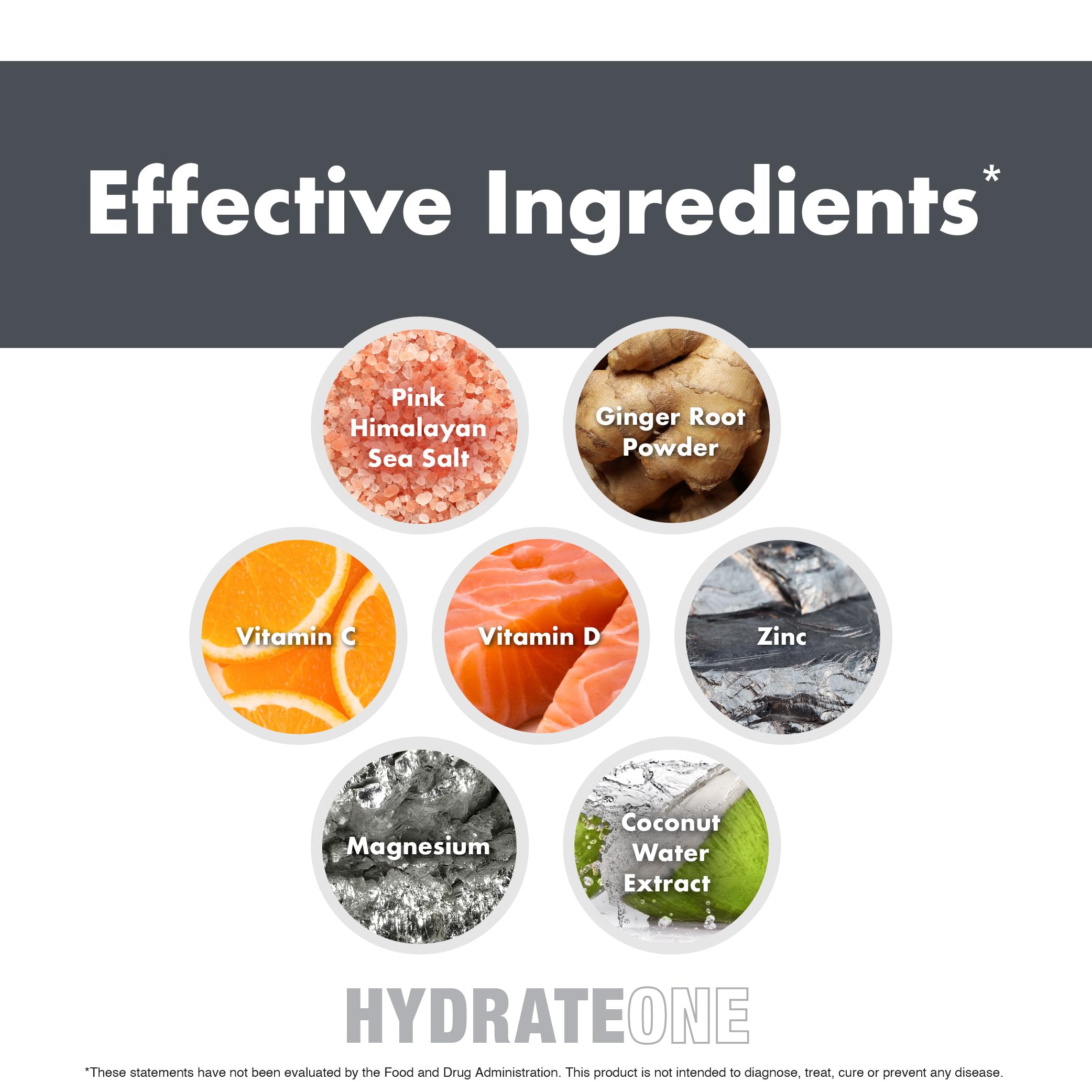 NutraOne HydrateOne coconut water image, tropical notes complement clean electrolyte balance.