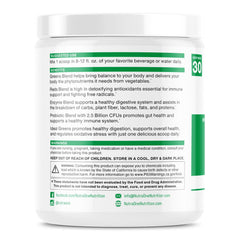 NutraOne Ideal Greens ready-to-mix glass with Berry shake for busy mornings.