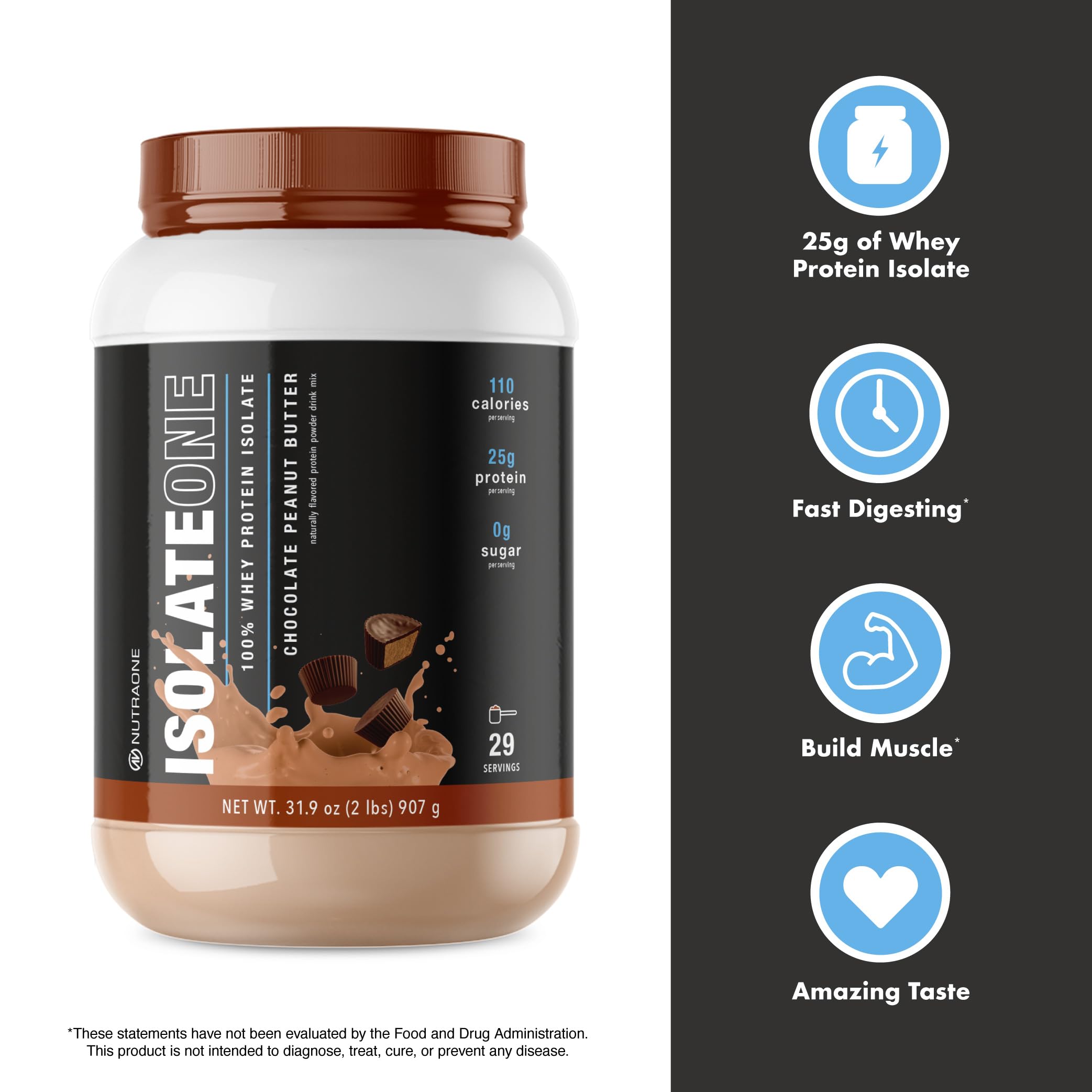 NutraOne IsolateOne shaker demonstrating easy mixability.