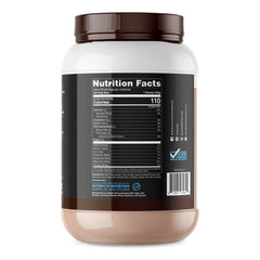 NutraOne IsolateOne Gourmet Chocolate shake ready in a glass
