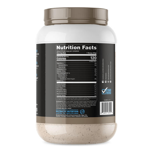 NutraOne IsolateOne scoop-in-shaker showing quick-digesting protein for pre- or post-workout fuel