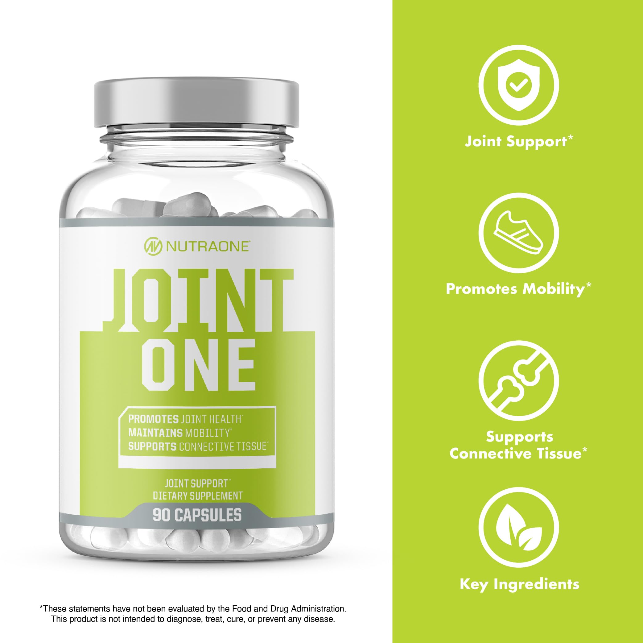 NutraOne JointOne ingredients panel emphasizing quality formulation