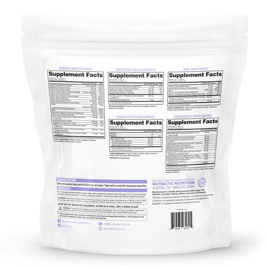 NutraOne MissOne capsules close-up showing easy daily supplementation for energy and mood.