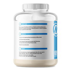 NutraOne ProteinOne Caramel Cookie Crunch pour closeup reveals smooth mixability