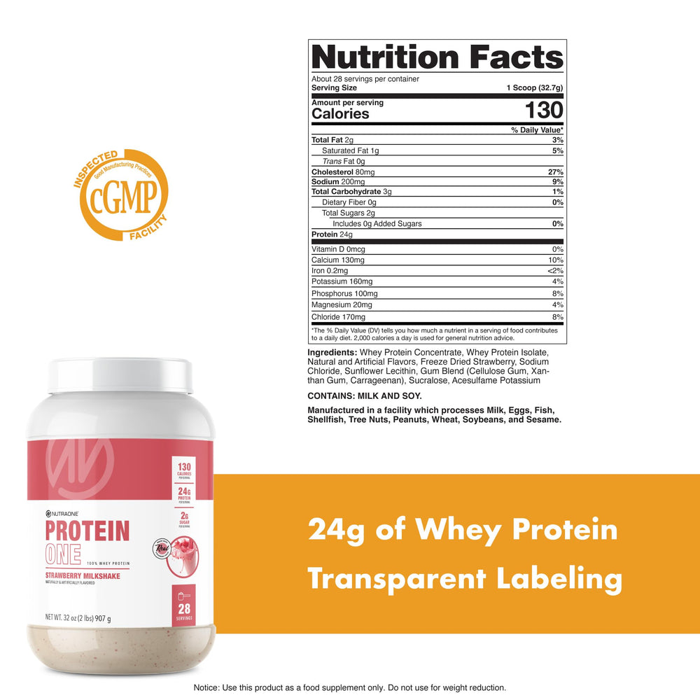 NutraOne ProteinOne multiple flavors collection on label, highlighting diverse indulgent options