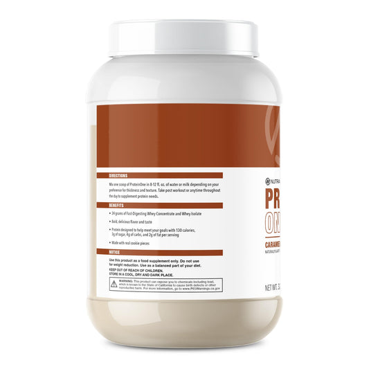 NutraOne ProteinOne whey protein 2 lb bottle for daily shakes