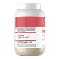 NutraOne ProteinOne whey powder scoop close-up, emphasizing high-protein ratio and low lactose
