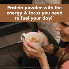 NutraOne RoastOne ingredients show coffee protein blend with 20g protein