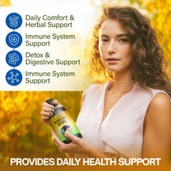 NutraPeaks label close-up highlighting turmeric and elderberry ingredients
