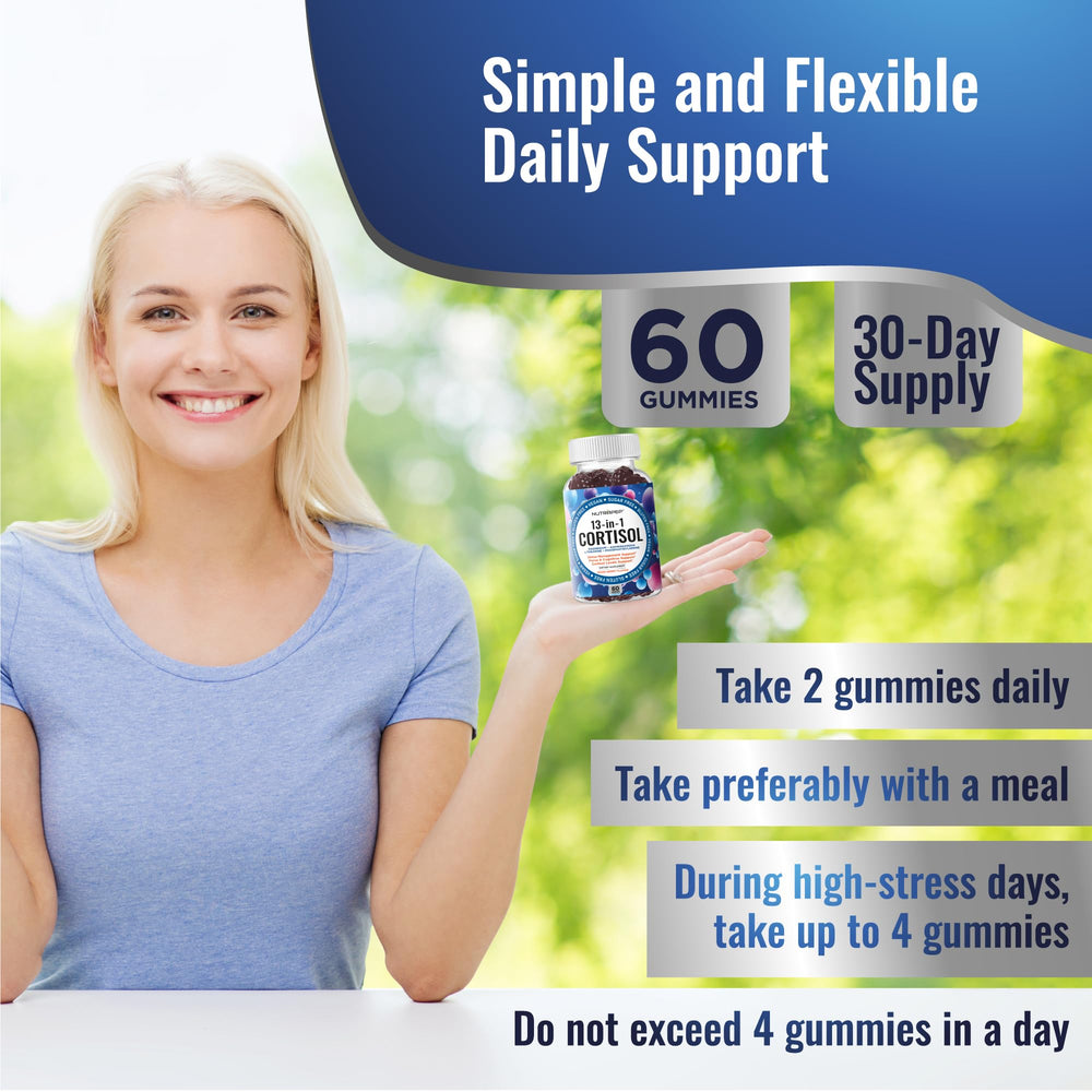 NutraPep Cortisol Gummies being dispensed signals simple daily routine