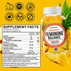 Gummy bite showcases tropical flavor and healthy self-care routine.