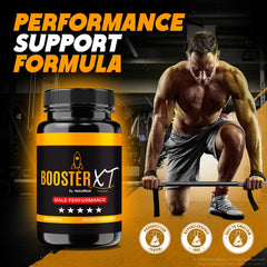 NutraRize BoosterXT Pro capsules close-up, premium formula for peak performance.