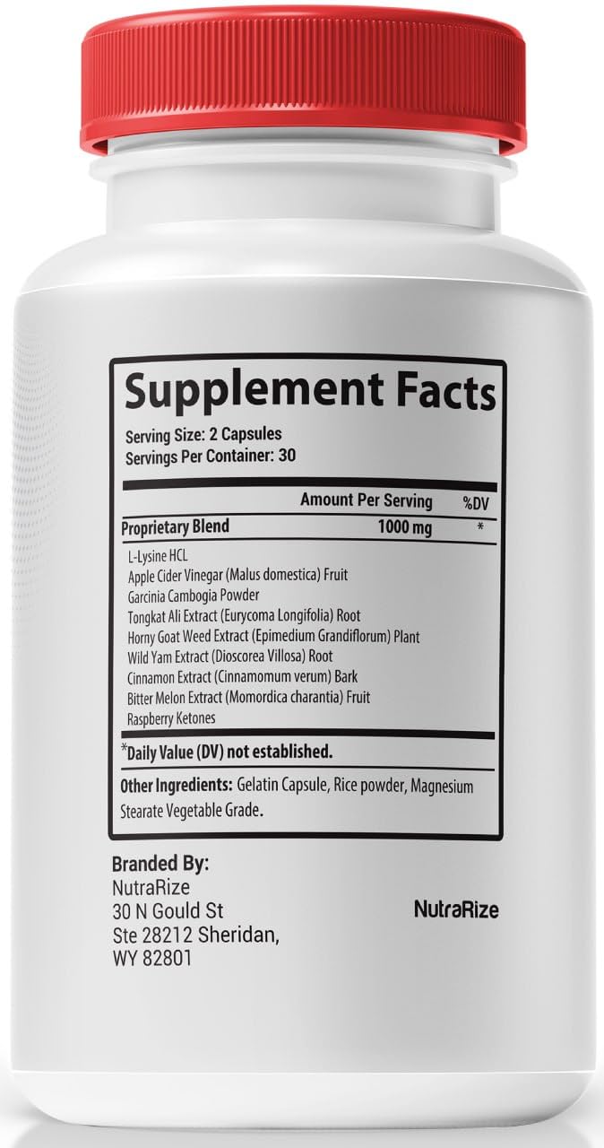 NutraRize Gluco Renu bottle side view with label details for balance.