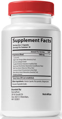 NutraRize Gluco Renu bottle side view with label details for balance.