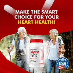 Close-up of Glyco Sync capsules highlighting natural formula benefits