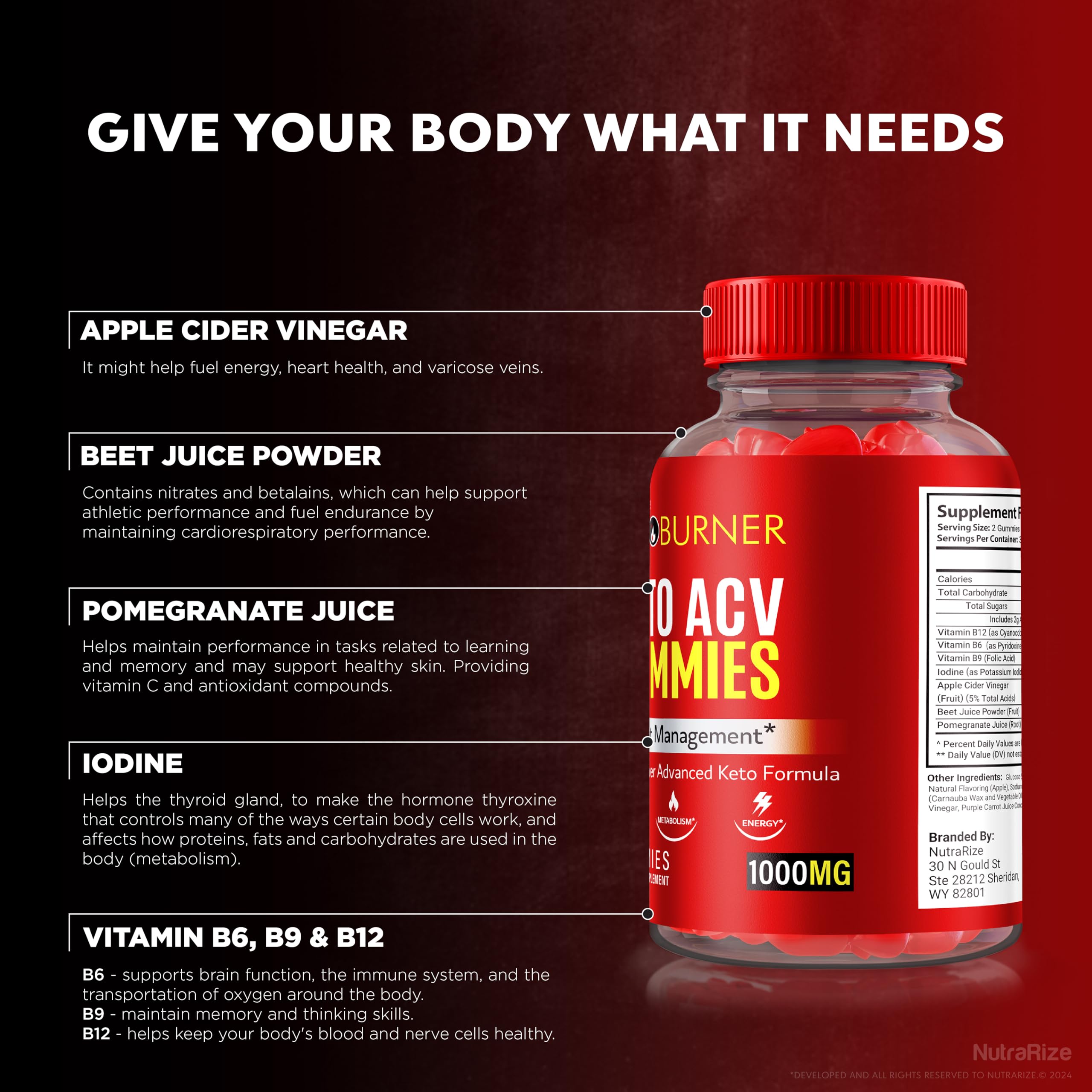 NutraRize Keto Burner Gummies on-desk for lifestyle-friendly supplement use.